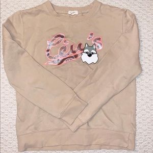 NWOT Sand Crewneck Sweater